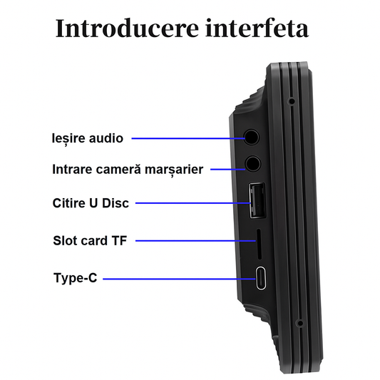 Navigatie Auto Universala | Apple CarPlay/Android Auto | 10 inc |